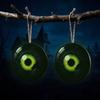 Creative Festival Door Ornaments Halloween Glowing Eyes, Glow in The Dark Eyeball Wooden Hanging Sign, Spooky Outdoor Courtyard Holiday Decor