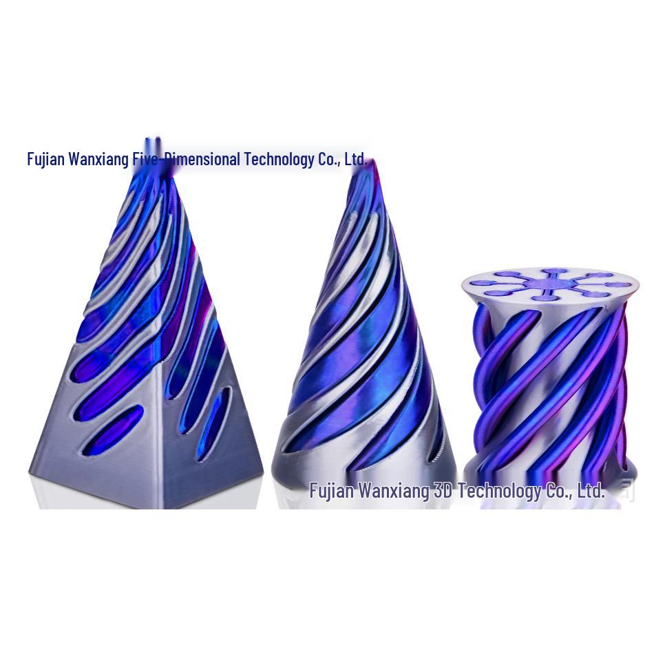 3D Printed Spiral Cone Pyramid Decompression Toy Sculpture - Creative Educational Gift