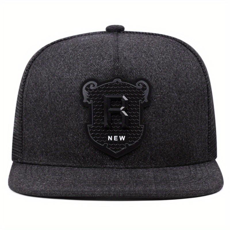 R Letter Icon Men's Baseball Cap for Male Summer Outdoor Adjustable Sports Hip Hop Hat Breathable Mesh Trucker Sunscreen Caps