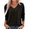 Women's Fashion Solid Colour Long Sleeve Fleece Thickened Top