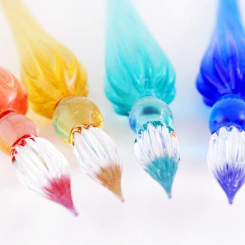 Herbin G.LALO Glass Pen, Handcrafted Tsumugi Blue & Mini Ink Deep Blue (10ml) Set, Founded In 1670 by a Traditional French Brand. Includes a Card and