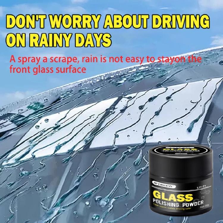 Glass Polishing Powder Car Windshield Scratch Repair Powder Restores Gloss & Removes Scratches Safe for Home & Auto