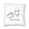 Jim And Pam Not A Bad Day Square Pillowcase Polyester Linen Velvet Creative Zip Decorative Throw Pillow Home Cushion Cover x