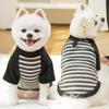 Soft Dog Hoodies Colorful Dog Pullover Fashion Striped Pet Clothes  Autumn and Winter