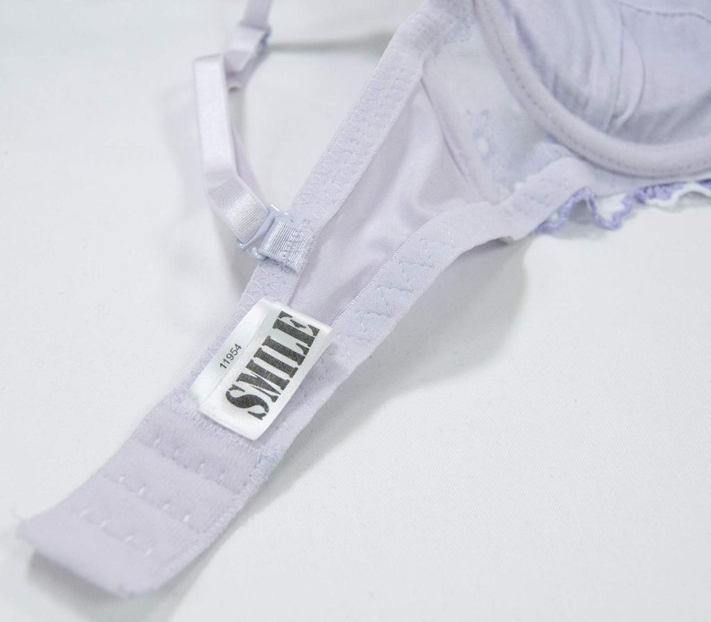 Smile Lala Purple C70 Bra and Panties Sexy Soft Comfortable Adjustable Adjustable Adjustable Adjustable Thick Volume Soft and Closure Women's Set,