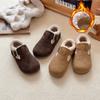 Children's Shoes with Plush Insulation, Autumn and Winter Women's Shoes, Boys' Winter Hairy Shoes, Versatile Baby Cotton Shoes