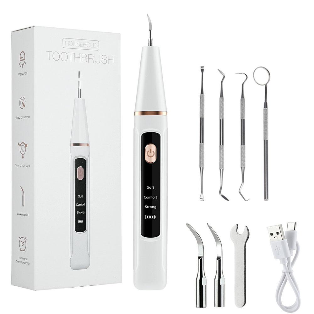 Ultrasonic Dental Scaler Electric Sonic Teeth Plaque Cleaner Dental Stone Removal For Teeth Tartar Stain Teeth Calculus Remover