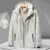 Set Giacca Invernale 3-in-1 da Uomo Con Fodera in Pile Rimovibile Guscio Esterno Impermeabile Antivento Caldo Coppie