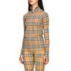 Burberry Women's Checked High Neck Long Sleeve T-shirt Archive Beige 80245721