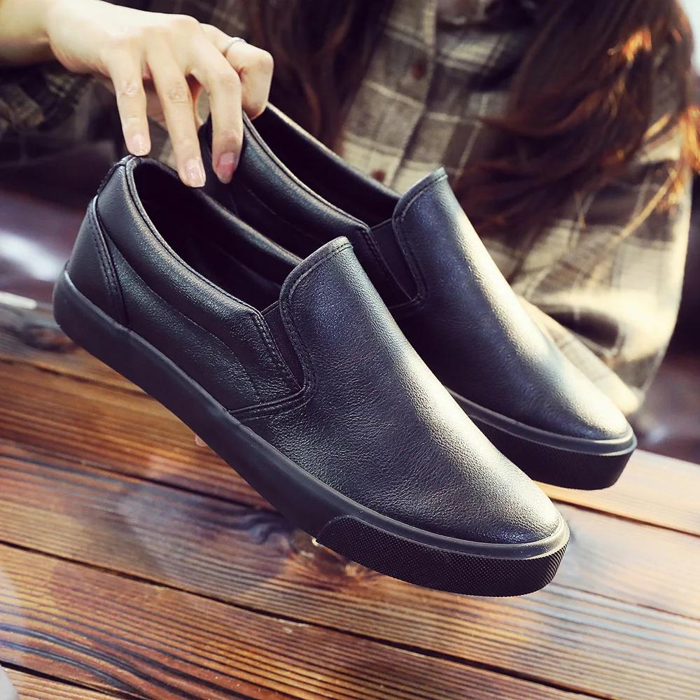 Fashion Loafers Leather Casual Shoes for Men Anti-slip Soft Sole Loafers Comfortable Men's Leather Sneakers Penny Shoes Man 2025Trend