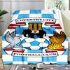 1PC Coven-try Football Club Crest Printed Soft Flannel Blanket Throw for Adult Bedroom Living Room Sofa Camping Travel Fan gifts Christmas Gifts