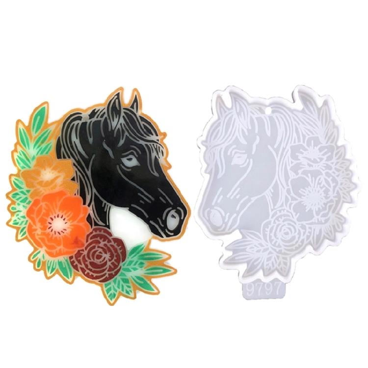Exquisite Horse Shape Decoration Making Silicone Mold Resin Mold for DIY Project