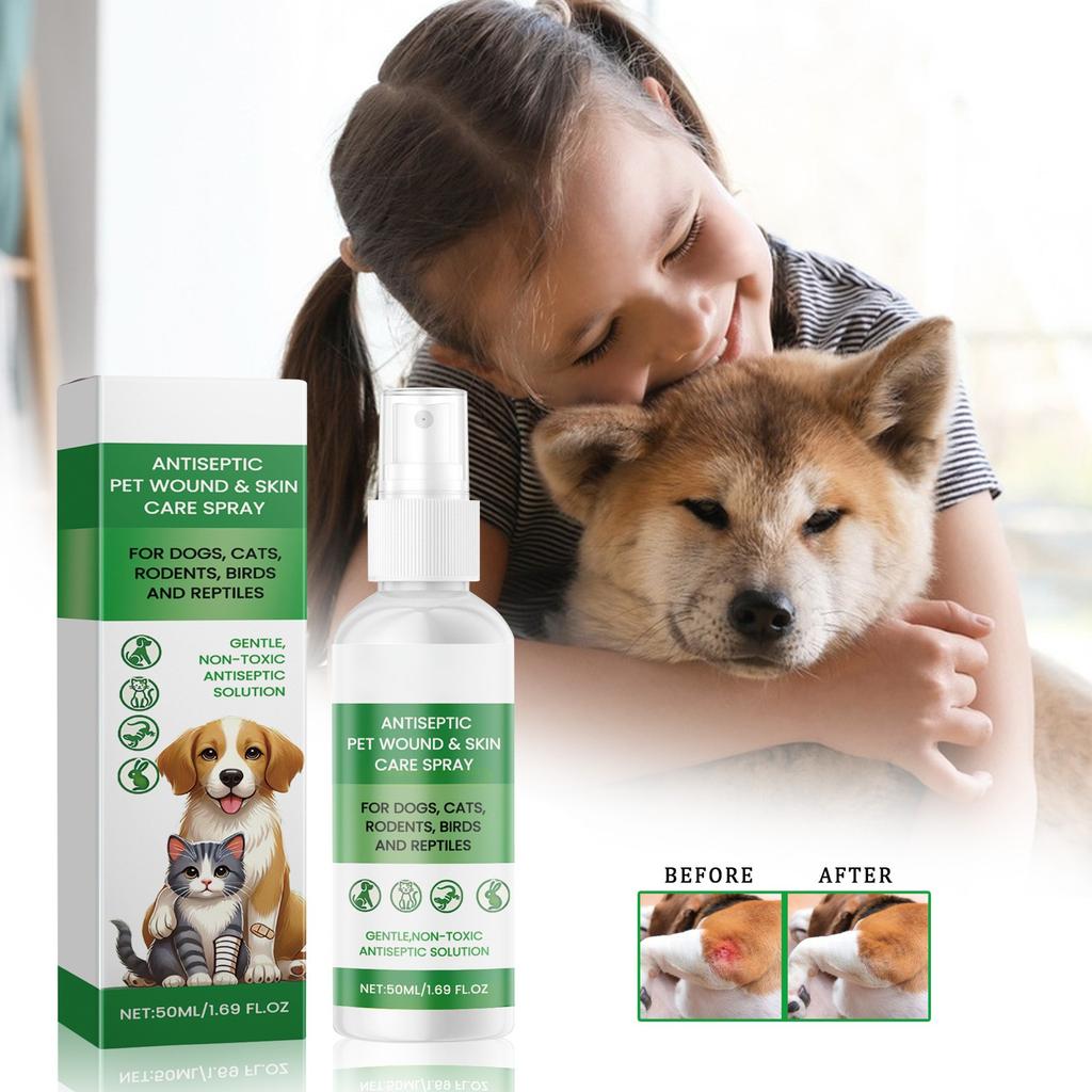 Pet Wound & Skin Care 50ml Pet Skin Soothing Spray Relieves Skin Redness And Swelling, Suitable For Dogs, Cats