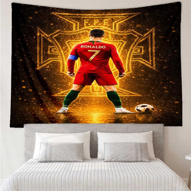 Cristiano Ronaldo Tapestry Hanging for Bedroom,Livingroom, Playroom,Decor Art Room Wall Tapestry Holiday and Birthday Gifts