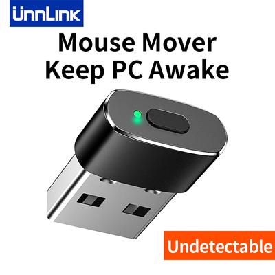 Unnlink Mouse Jiggler Simulateur de déplacement de souris USB en métal indétectable sans pilote pour garder votre ordinateur PC portable éveillé