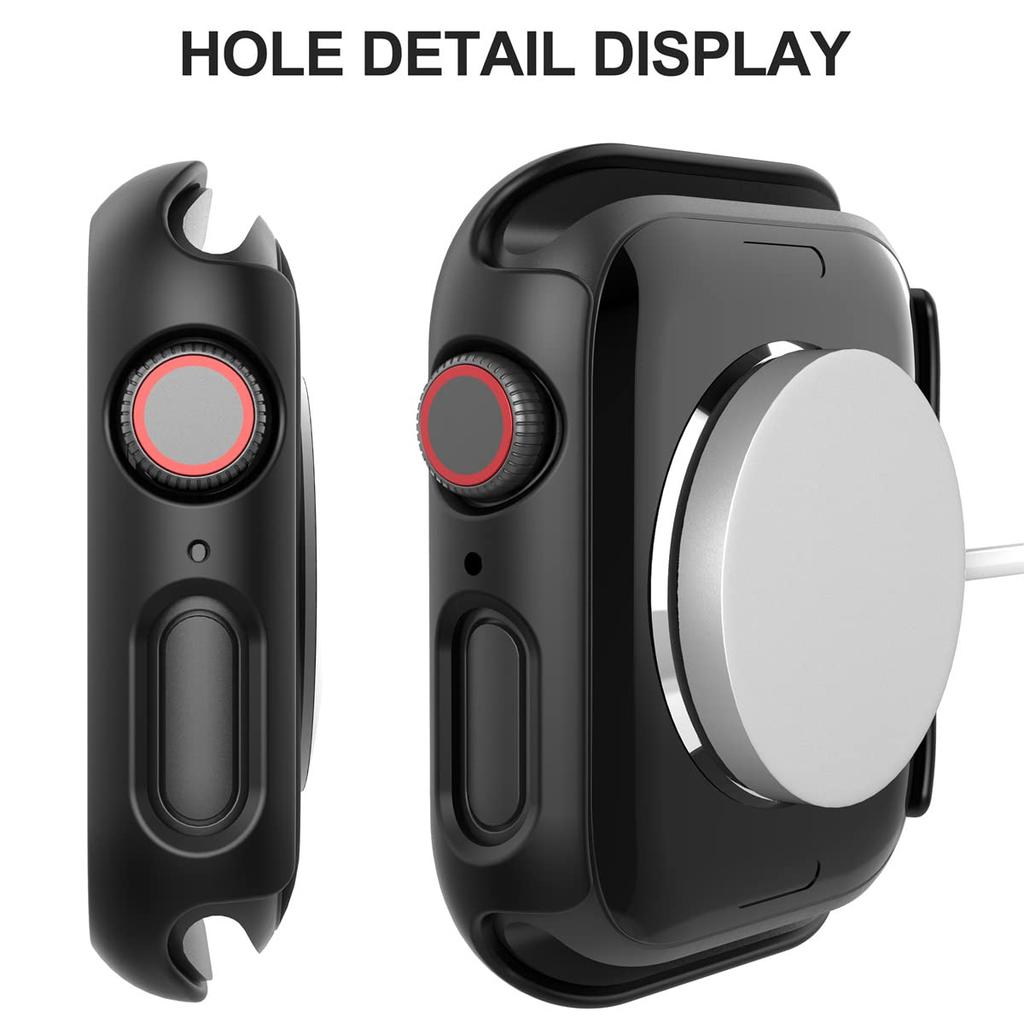 Tempered Glass+Cover For Apple watch Case 46mm 42mm 45mm 41mm 44mm 40 Screen Protector Apple Watch Accessories 11 10 9 6 SE 7 8 7