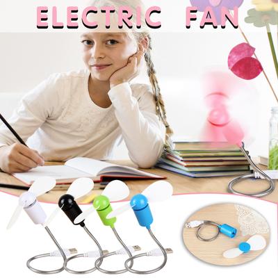USB Portable Fan Flexible Neck Mini Desk Fan Small USB Powered Cooling Fan for Laptop Computer PC Notebook USB Port Use