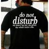 Unisexs Tshirt Casual Versatile Simple English Slogan Printing Fashion Trend Retro Simple Short Sleeved Tshirt