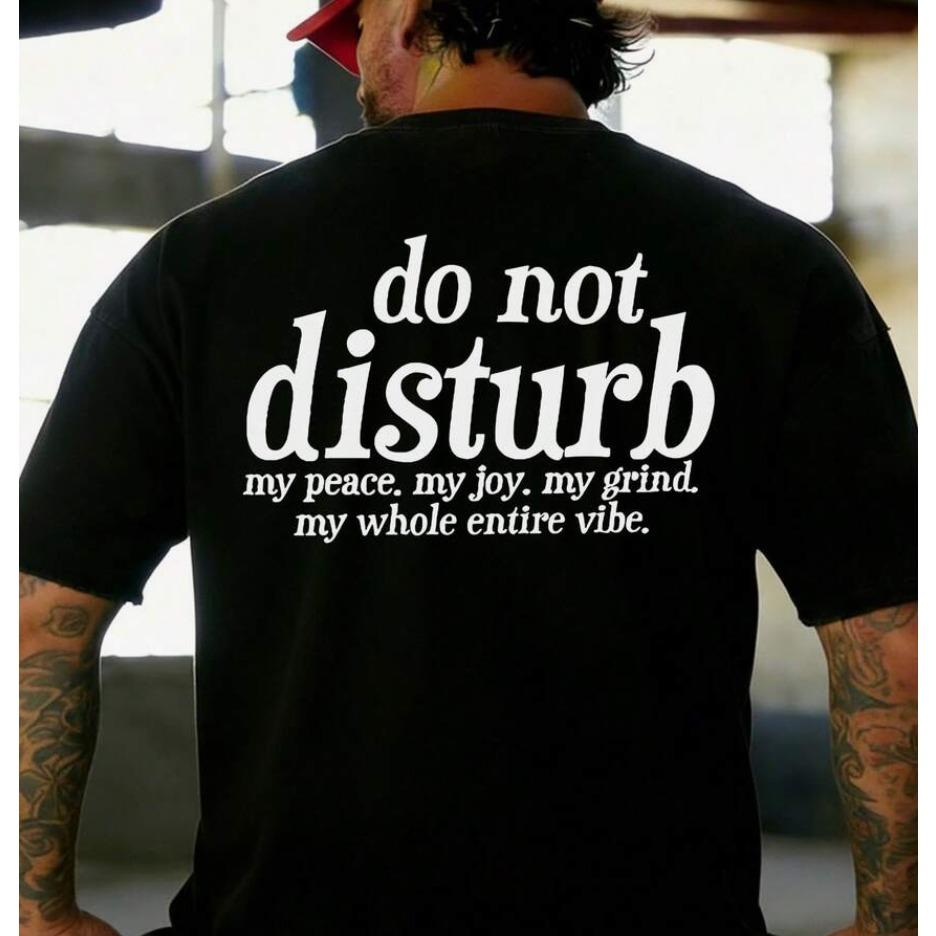Unisexs Tshirt Casual Versatile Simple English Slogan Printing Fashion Trend Retro Simple Short Sleeved Tshirt