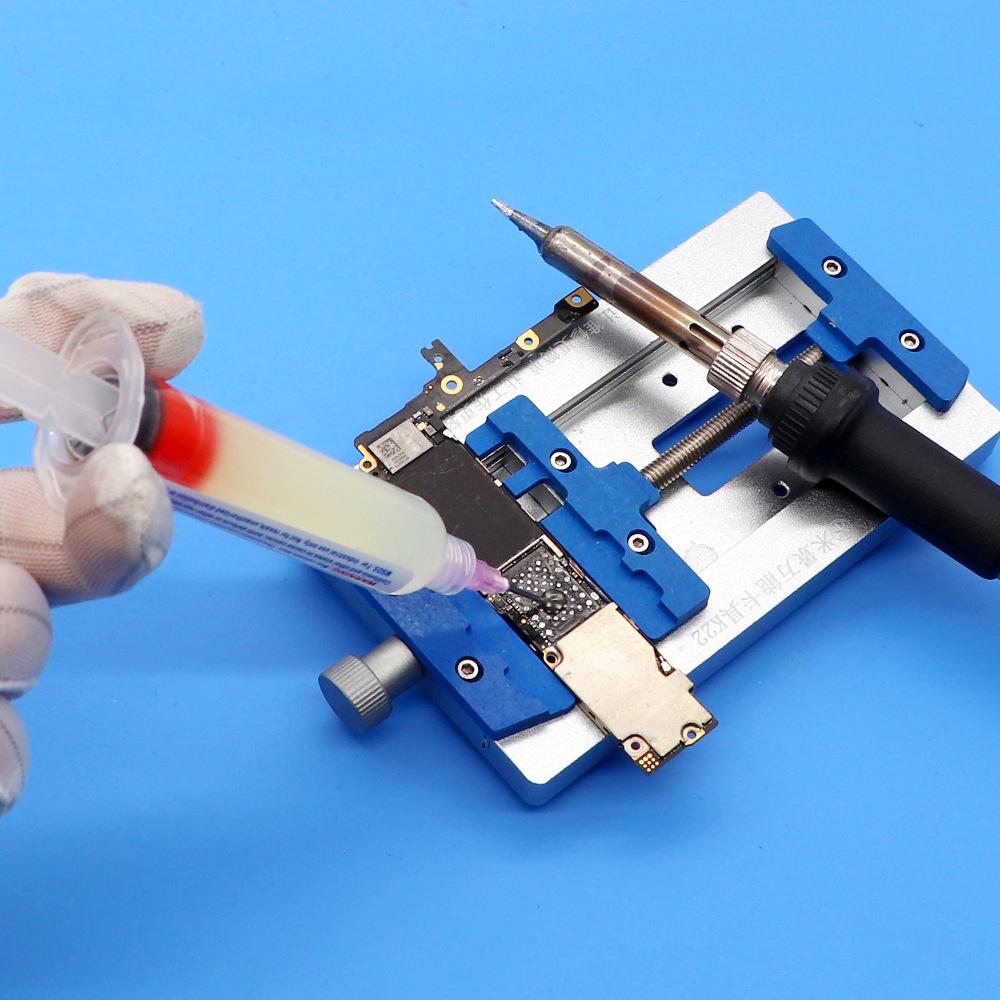 1set 10cc Solder Soldering Paste Flux Grease RMA-223 with 10pcs Needle for Computer Chips Phone LED BGA SMD PGA PCB Repair Tools