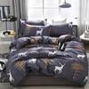 Black White Deer Animals Bedding Set Queen Double Single Size Duvet Cover Bed Sheet Pillow Case Bed Linen Set