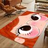 Whimsical Eyes With Glasses Non-Slip Home Carpet Design for Office Decor Living Room Gift