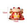 Cute Lucky Cat Money Bank Animal Statue Sculpture Money Box Ceramic Ornament for Desk Decor Collection Business Gift