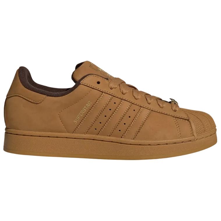 adidas Originals Superstar 2 Skateboard Shoes Unisex Brown KJ3546