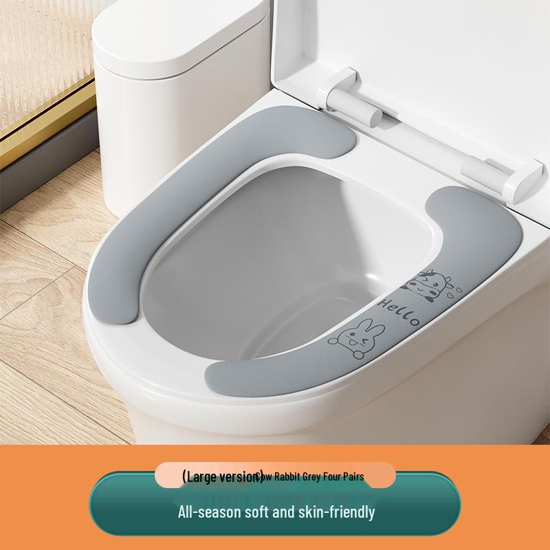 

Зимний набор подушек для сиденья унитаза: Клейкий, Универсальная посадка для всех сезонов.