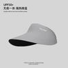 Summer sunscreen hat Women's ice silk seamless integrated empty top sun hat UV protection large brim face covering sun hat