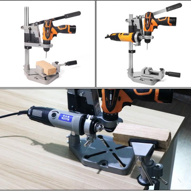 Multi-Function Electric Drill Bracket for Bench or Micro Drill