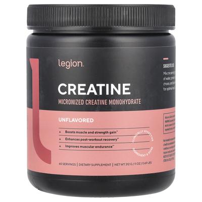 Creatine, Micronized Creatine Monohydrate, Unflavored, 0.69 Lb (312 G)
