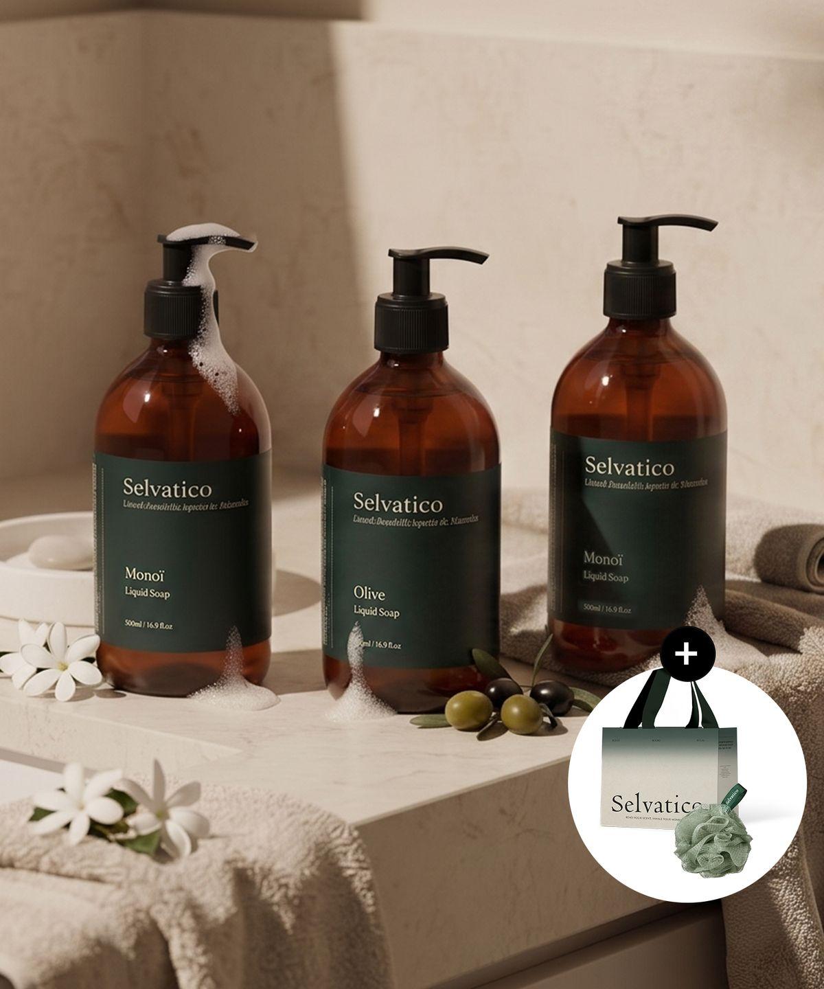 Marseille Liquid Soap 500ml+500ml+500ml Olive liquid