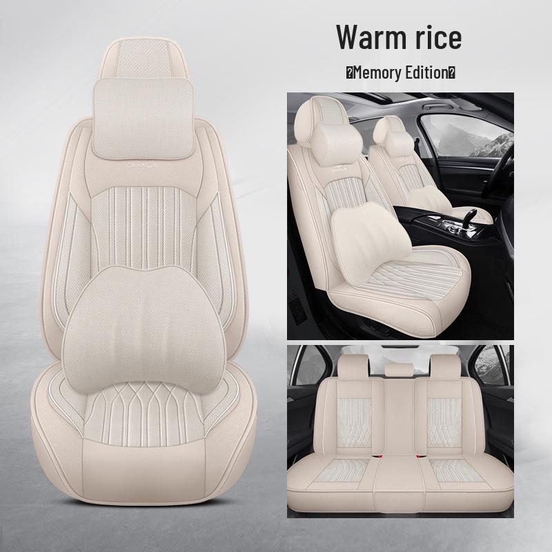 Universal Full Surround Car Seat Covers for All Seasons, Business Style, Five-Seater Coverage
