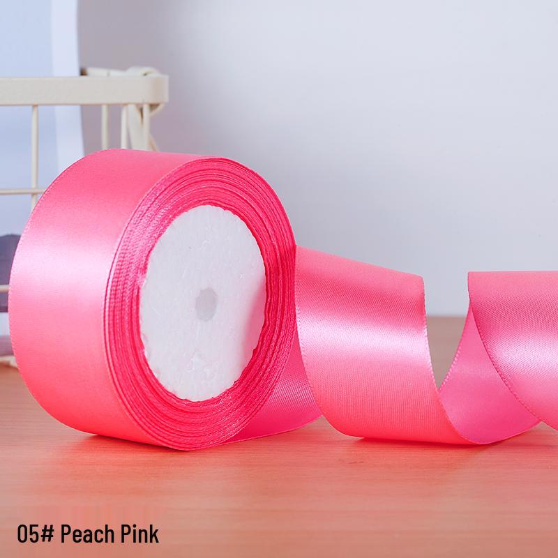 Cinta de Rosa de Seda Hecha a Mano de 4 cm para Envolver Regalos y Joyería DIY