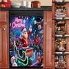 93Style Christmas Cat Magnetic Dishwasher Door Cover Sticker Door Panel Cover Fridge Appliance Magnet for Dishwasher Refrigerator Kitchen Decor