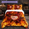 Ropa de Cama Temática Sevilla FC Juego de 3 Piezas Funda Nórdica Ropa de Cama Decorativa Para Habitación de Adolescentes Decoración del Hogar