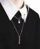 Acha Surgical Steel Name Tag Necklace _ Silver