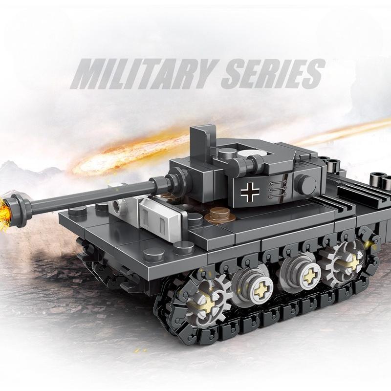 Classic Military-Themed Building Set With Tanks And Ships For Children-Perfect Holiday Gift Set Featuring Decorative Toys