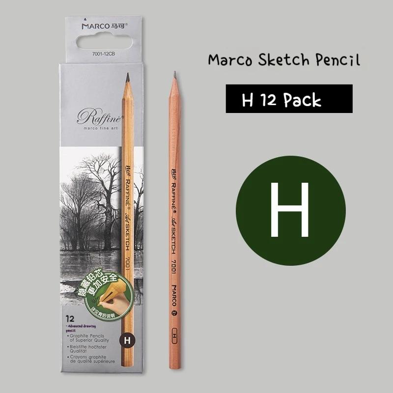 12Pcs Professional Drawing Sketch Pencil Set HB 2H 2B 3B 4B 5B 6B 7B 8B 10B 12B 14B Graphite Hand-Painted Pen School Stationery