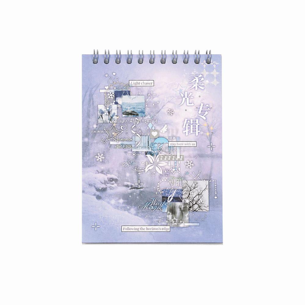 30 Sheets DIY Sticker Book Soft Light Album Series Cut Film Sticker Book Journal Decoration