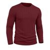 Men S Long Sleeve Crew Neck Pullover Knit T Shirt Casual Fall Winter