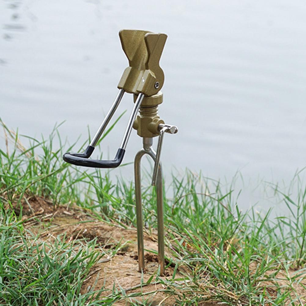 Aluminium Alloy Fishing Pole Tackle Holder Bracket Rod Ground Holder Bracket