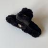 oar Fur Hair Barrette [Black]