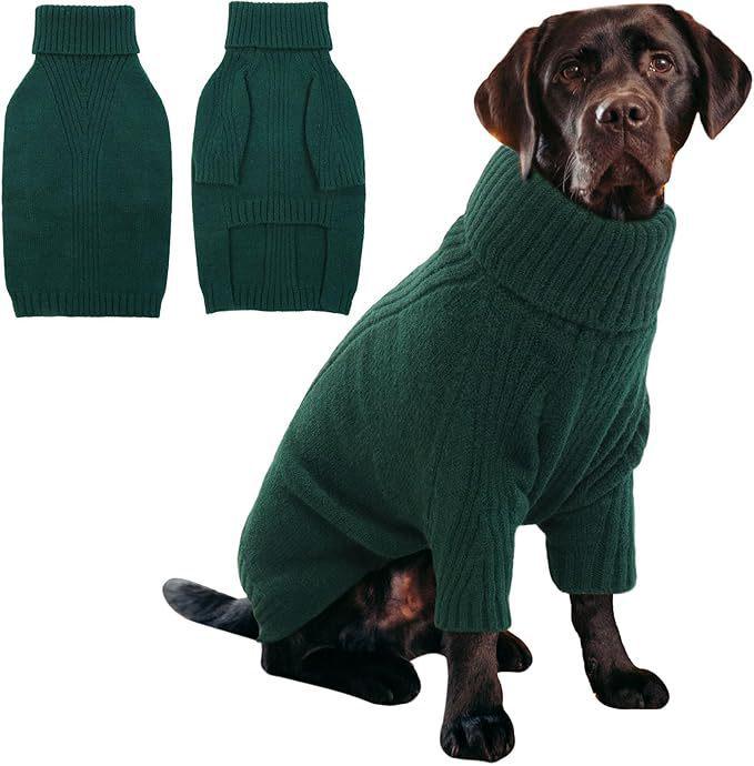 

Extra Large High Neck Knitted Dog Sweater with Legs for Autumn/Winter (4XL-5XL) S
