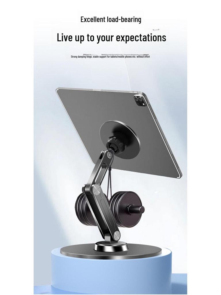 360° Rotating Magnetic Tablet Holder for iPad - Strong, Durable Desktop Stand