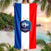France National Football Team Beach Towel Soft Microfiber Summer Towel Quick Dry Absorbent Towel for Beach Swimming Pool Travel