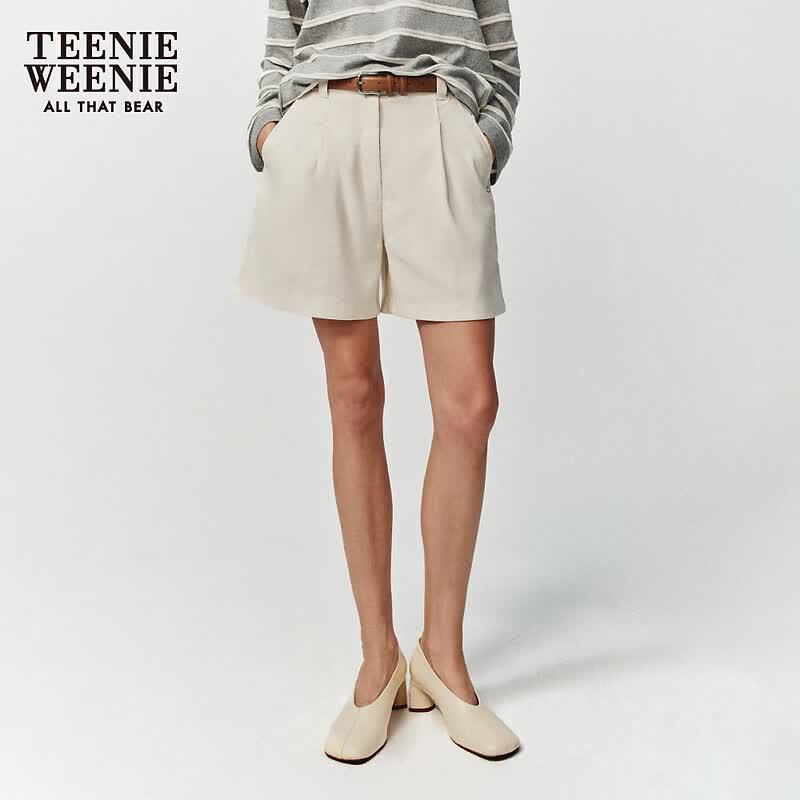 Teenie Weenie Women s Letter Bear Casual Shorts L