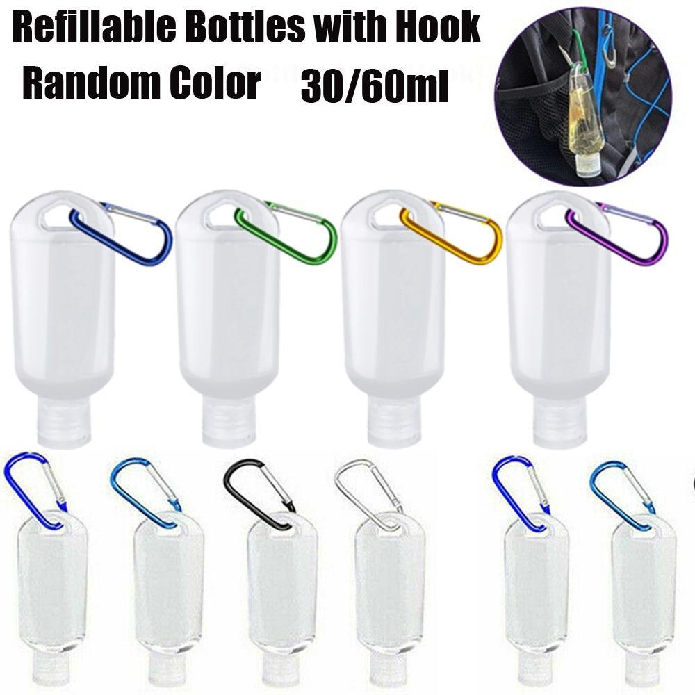 

With Hook Empty With Key Ring Refillable Bottle Cosmetic Container Spray bottle Hand soap Bottle 30ml-3pcs