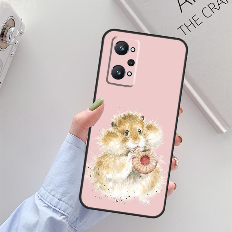 

Animal Guinea Pig For Realme C67 C61 C75 C55 C53 C51 C21Y C25S GT 6 6T 5 GT7 Pro 10 11 12 13 14 Pro Plus Case Realme 11 Pro Plus